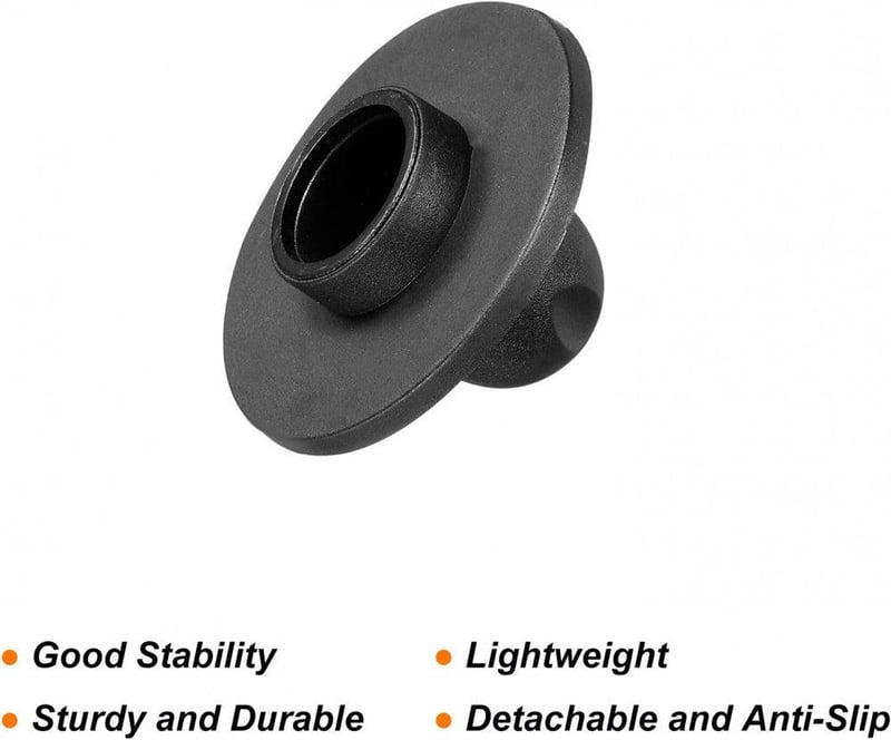 Kempingszék láb szett - 4 db csúszásmentes, fekete, 16 mm-es
