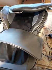 Masážny poťah na chrbát a krk Comfier Shiatsu s vyhrievaním, 2D/3D miesiacou masážou, vzduchovou kompresiou, masážou celého chrbta, sivý 3