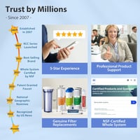 iSpring RCC7AK 6-fokozatú Mosogató Alatti Fordított Ozmózis Ivóvíz Szűrő Rendszer Alkáli Remineralizáló Filterrel - 75 GPD Teljesítmény, NSF 8