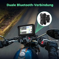 ITEFDTUTNE 5 Colos Vezeték Nélküli Carplay Kijelző Motorkerékpárhoz - IP67 Vízálló Érintőképernyő, Dupla Bluetooth, Hangvezérlés, Navigáció 5