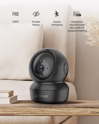 EZVIZ C6N 1080p WiFi IP Kamera - Beltéri Biztonsági Kamera Kétirányú Hanggal, Mozgásérzékeléssel, Éjjellátóval Kisállat és Baba Figyeléshez, 2