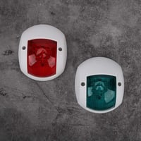 Akozon LED hajólámpa szett - piros-zöld navigációs fény, vízálló, 12-24V, 3W, éjszakai horgászathoz (fehér) 7