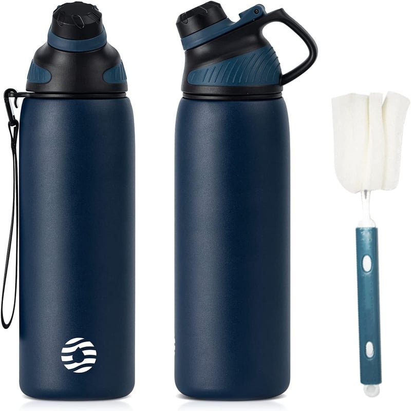 Fjbottle mágneses zárású rozsdamentes acél kulacs 400-1000ml - BPA-mentes, szénsavas italokhoz
