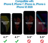 iPhone SE 3/2 és 6-8 Ütésálló Képernyővédő Fólia Telepítő Kerettel, 2db 2