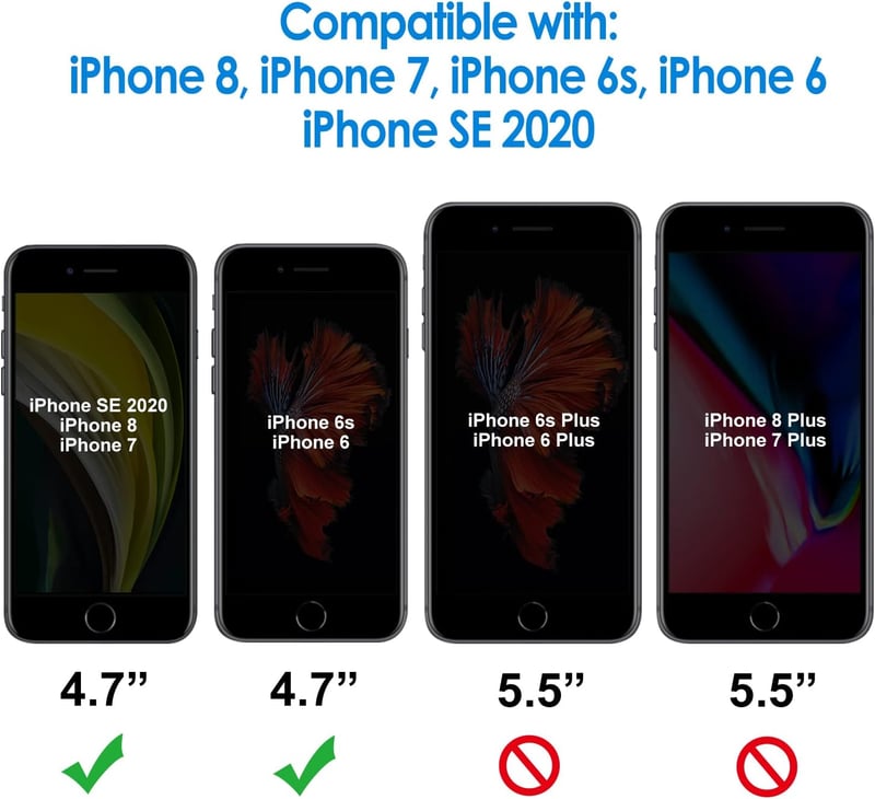 iPhone SE 3/2 és 6-8 Ütésálló Képernyővédő Fólia Telepítő Kerettel, 2db