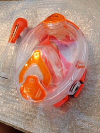 Mască de snorkeling full-face SEAC Amica pentru adulți și copii (6+ ani), polimer hipoalergenic — produs zgâriat (stare: vezi a 2-a imagine) 3