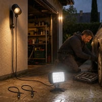 Set za osvjetljenje radnog prostora: radno svjetlo + vanjski reflektor + 2x kabel za napajanje 1