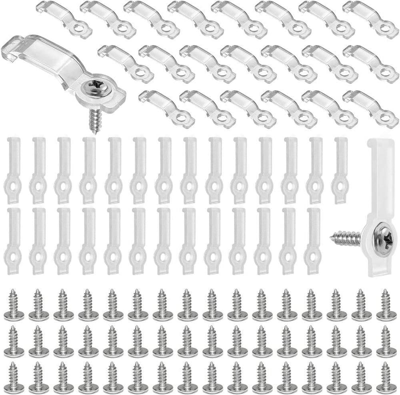 IIRC 200 darabos LED szalagrögzítő készlet 10 mm-es szalagokhoz, csavarokkal