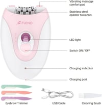 Braun 36 csipeszes LED-es epilátor arcra és testre, vezeték nélküli 8