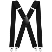 Aomig extra erős, széles férfi nadrágtartó, 4 fémcsipesszel - unisex, X-stílusú 1