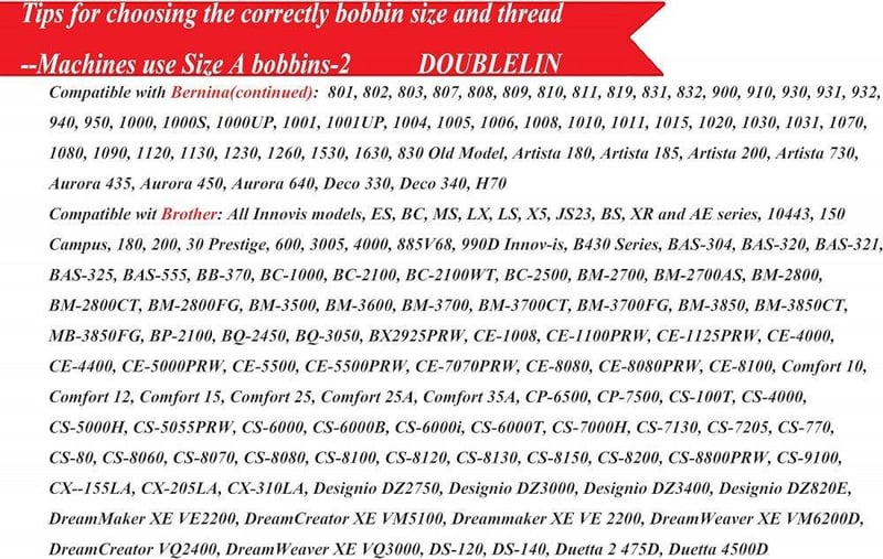 Doublelin 144db Fekete Műanyag Oldalú A-méretű Poliészter Varrógép Orsó