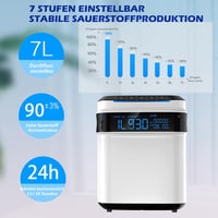Creliver Otthoni Oxigénkoncentrátor - 93% Tisztaság, 1-7L/perc, 24 Órás Használat, Hangutasítással 3