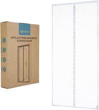 Apalus Prime Mágneses Szúnyogháló Ajtóra 100x210 cm - Átlátszó, Szakadásálló, Időjárásálló Rovarháló Erkélyajtóra Erős Mágnesekkel és 3,8 cm 6