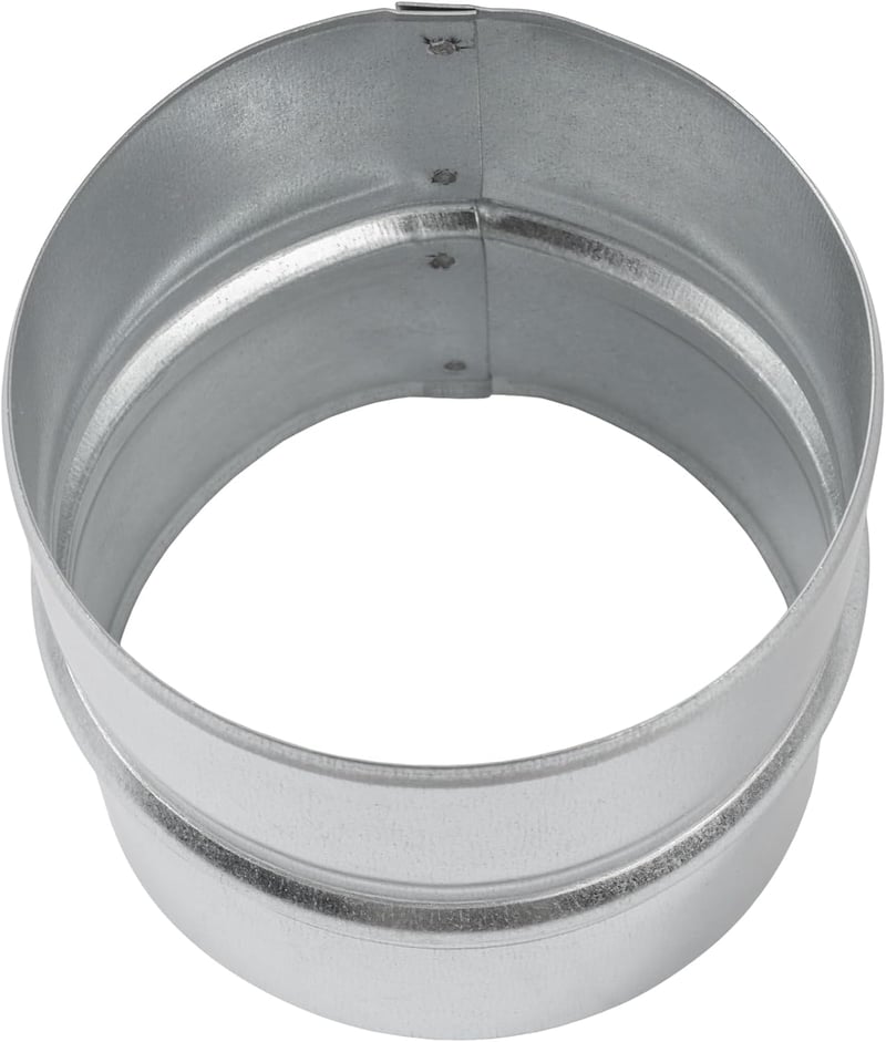 Vent Systems Galvanizált Acél Csőcsatlakozó 100mm Kerek Szellőzőcső Toldó - Fém Tömlőkapcsoló Szellőztető Rendszerekhez