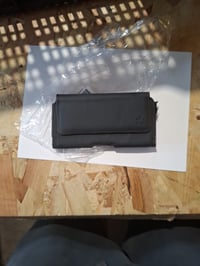 Puzdro na opasok z pravej kože honju Horizon pre Samsung Galaxy S25 Ultra a S24, čierne — na 1 mieste roztrhnuté (stav: pozri 2. obrázok) 3