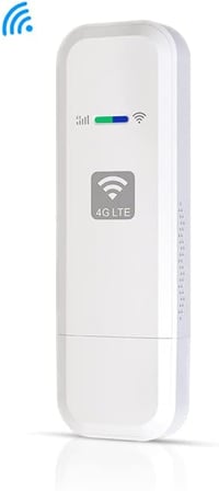 HOSAYA 4G USB WiFi Router SIM Kártya Foglalattal - Hordozható Hotspot Modem, Nagy Sebességű Mobil Internet, Utazáshoz Ideális Mini Modem 3
