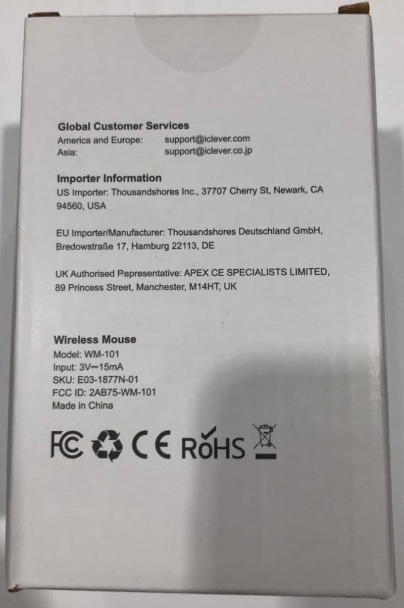 iClever Ergonomikus Vezeték Nélküli Egér 2.4G Vertikális 6 Gomb 2400 DPI