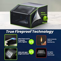 Bsdonte 700x700mm-es Lézergravírozó Védőház - Ventilátoros, LED-es, Tűzálló, Hangszigetelt 3