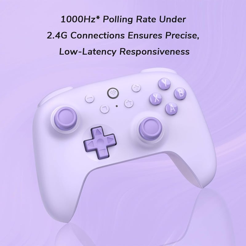 8bitdo Ultimate 2C Vezeték Nélküli Kontroller Windows PC és Android Eszközökhöz - 1000 Hz, Hall-Effekt Joystick, Programozható Gombok, Turbó
