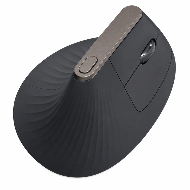 Ergonomická bezdrôtová myš Logitech MX Vertical, sivá – Neúplné balenie, USB prijímač sa nepripája (stav: pozri 2. obrázok)