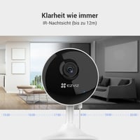 EZVIZ 1080P WiFi IP Beltéri Biztonsági Kamera Szett - Kétirányú Hang, Mágneses Talp, Mozgásérzékelés, 12m Éjjellátó, Alexa Kompatibilis, Béb 3
