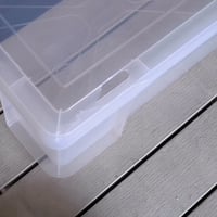Cutie de depozitare transparentă din plastic Sundis Clip'N Store cu capac cu clips 27 l - Capac deteriorat — Crăpătură pe capac (stare: vezi a 2-a fotografie) 2