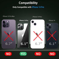 iPhone 14 Pro Védőtok Szett: Zöld Tok, Képernyő- és Kameravédő 7