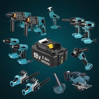Bonadget 18V 5500mAh Akkumulátor Makita Szerszámgépekhez - 2db LED Kijelzős Csereakku BL1860B BL1850B BL1840 BL1830 Kompatibilis Modellekhez 6