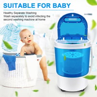 Display4top Kompakt Mini Mosógép 3kg Kapacitással, Kék 6