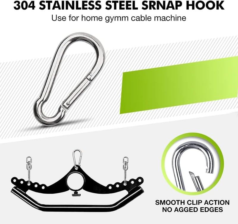 SevnElk Evezős Fogantyú LAT Pull-Down Kábel Húzó Fitness Torony Tricepsz Hátizom Edzés - H1, length: 15 cm