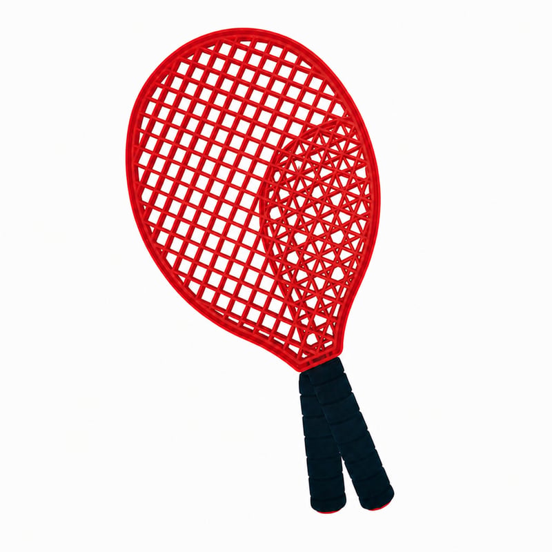 Set tenis de plajă Schildkröt Funsports cu 2 palete și 1 minge moale în plasă, roșu, set incomplet — set de 1 bucată