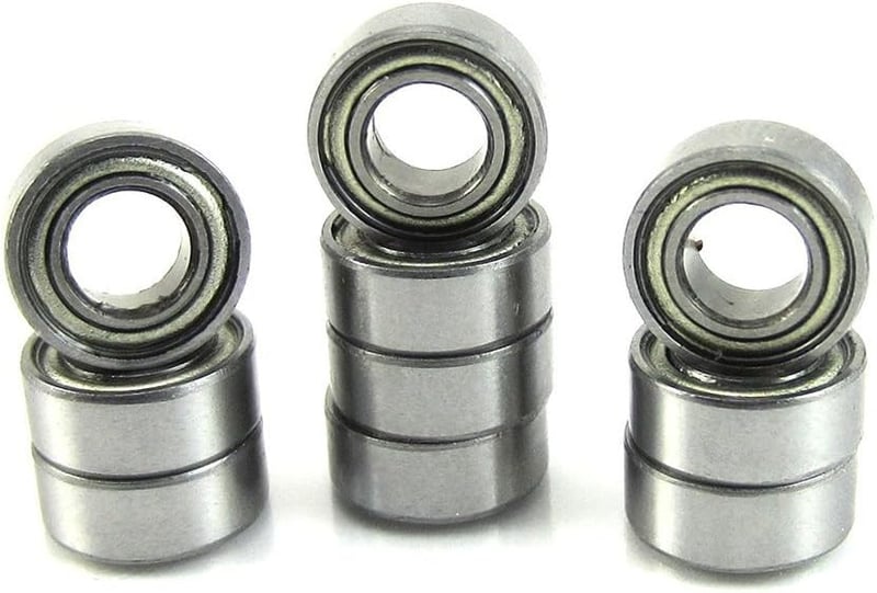 winwill MR105 Mini Golyóscsapágy Készlet - 10 db Ötvözött Acél Csapágy 5x10x4 mm Méretben, Zsírozott Kivitel