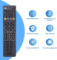 FOXRMT Univerzális Távirányító Samsung, LG, Sony, Philips TV-hez - DVD, Médialejátszó, Soundbar Kompatibilis - Egyszerű Beállítás, 10m Hatót 5