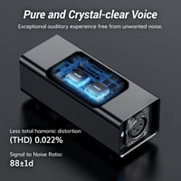 TONOR TA20 XLR Mikrofon Előerősítő - Dinamikus Mikrofonokhoz, 20dB Erősítés, SM7B Kompatibilis, Fém Ház, Podcast és Streaming Felvételekhez 3