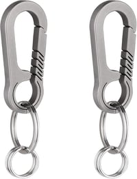Tibitdeer titán karabiner kulcstartó szett - erős, strapabíró, 2 darabos 1