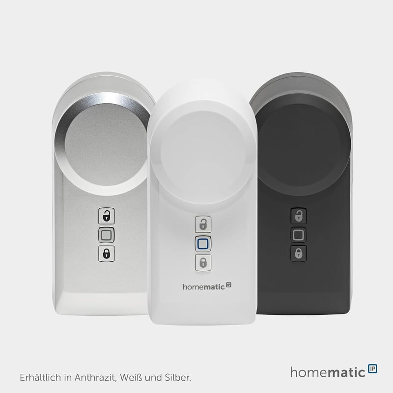 Homematic IP eQ-3 AG Okos Ajtózár Mechanizmus - Vezeték Nélküli Smart Home Rendszer Fém Burkolattal, Betörésvédelemmel