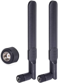Bingfu 8dBi RP-SMA WiFi Antenna 2.4/5/5.8GHz + 15cm IPEX U.FL Kábel - Intel Fenvi HP Dell Mini PCI Express Hálózati Kártyákhoz - 2db 9