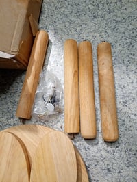 Dječja stolica od punog drva BOFITENG s motivom zečjih ušiju, 45x26 cm, s protukliznim gumenim podlošcima — udubljen naslon i sjedište (stanje: vidi 2. sliku) 5