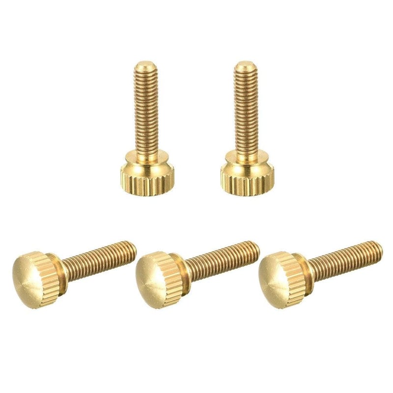 Sourcing Map 5db M5x20mm réz karimás csavar PC alkatrészekhez