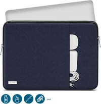 TECOOL 13,3" MacBook Pro/Air M3 M2 M1 ütésálló laptop tok, sötétkék 2