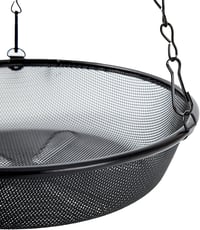 HH-LIFE 2 db Kerek Fém Madáretető Függeszthető Hálós Tálca - 21,5 cm Átmérőjű Kültéri Madáretetők Kertbe, Teraszra, Rozsdamentes Kivitel 3