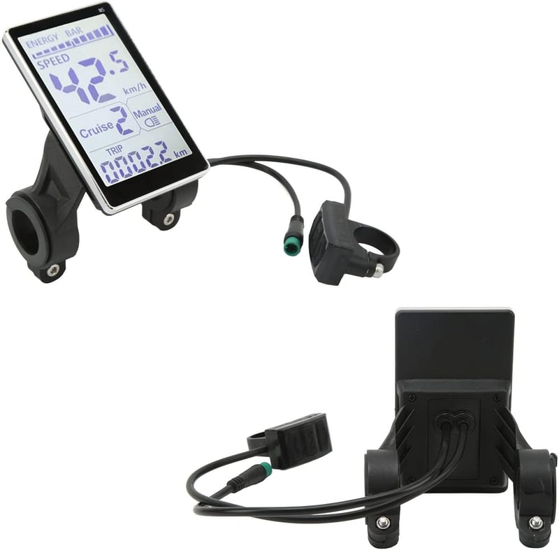 Yosoo univerzális vízálló e-bike LCD kijelző, 24-60V, 5 pólusú
