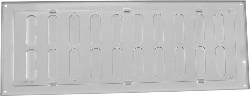 Állítható fehér légbeömlő rács 400x150mm rovarráccsal - HVAC