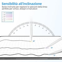 Apple iPad Érintőceruza - Mágneses Stylus Toll Rajzoláshoz, Íráshoz, Univerzális Tabletekhez 5