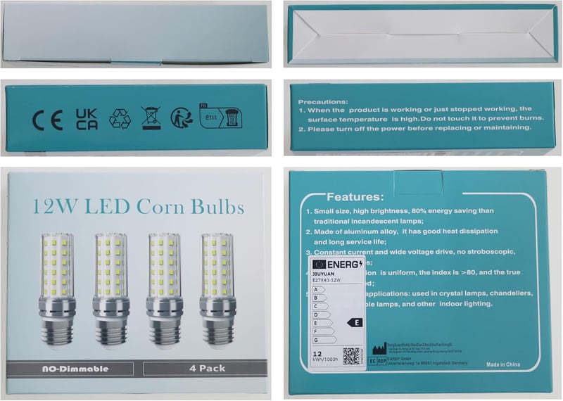 Philips 12W E27 LED Kukorica Izzó, Neutrál Fehér, 4 darabos csomag