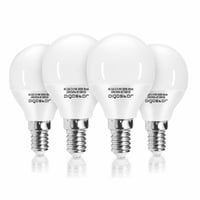 Aigostar LED žiarovka E14 G45 9W 3000K teplá biela 840 lúmenov CRI80 nestmievateľná úsporná guľová lampa 4 ks 2