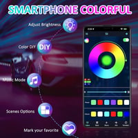 Kairiyard 64 LED-es RGB rock fény szett - Vízálló, app-vezérelt, terepjárókhoz 3