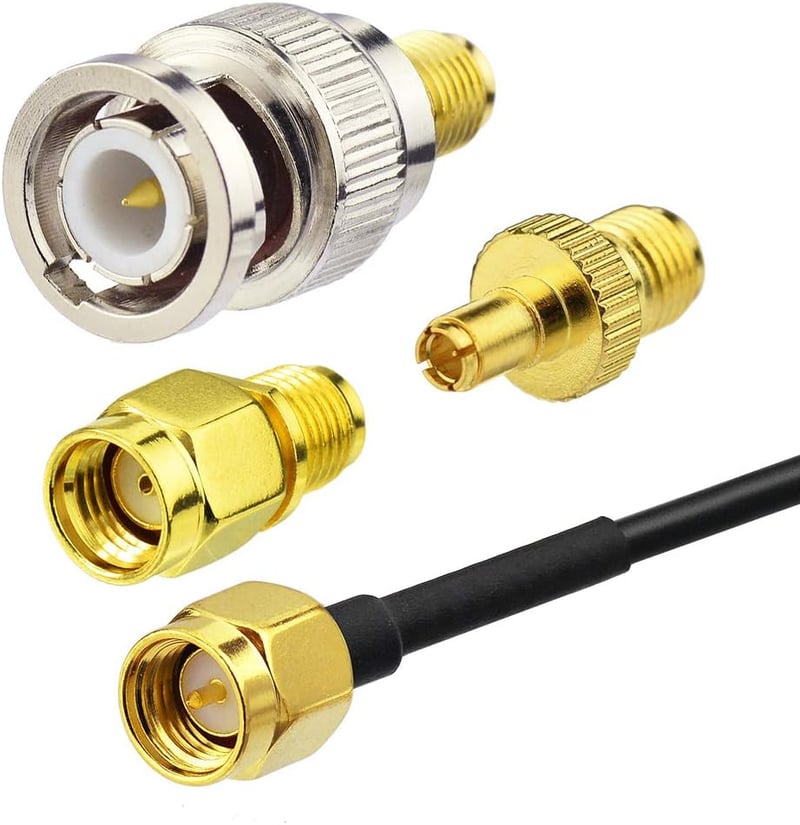 Eightwood 4G LTE Antenna 3dBi SMA Csatlakozóval, Üvegtartóval és 3 Adapterrel - GSM/3G/4G Router és Hotspot Kompatibilis, 3m Kábel