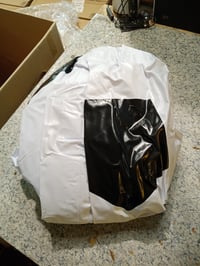 Minge de Fotbal Gonflabilă MAIGIEE XXL cu Diametrul de 80 cm, Minge de Joacă Mare pentru Copii și Adulți, Alb-Negru 4