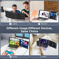 SMISEACOW 14" FHD IPS Hordozható Monitor Laptophoz, Telefonhoz, Játékkonzolhoz 5